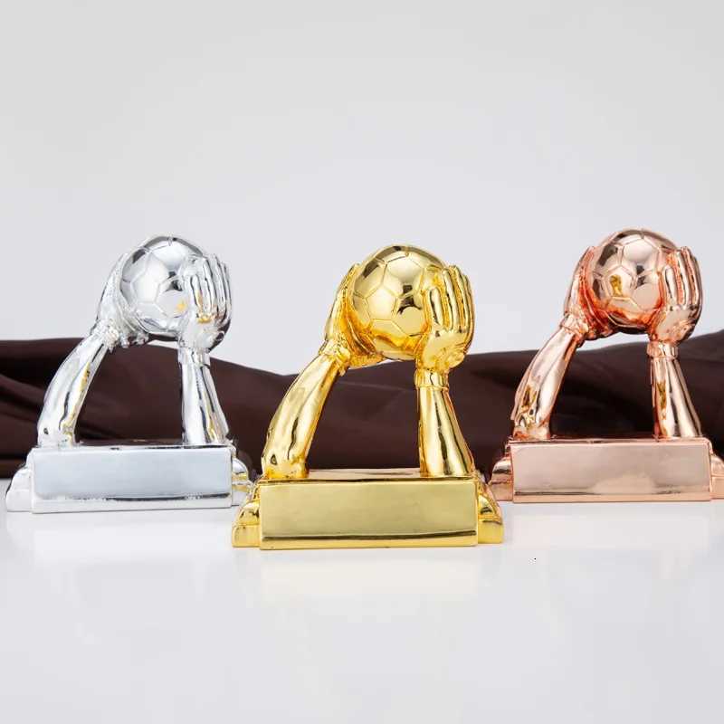 Football Trophy Goalkeeper Golden Glove Goalkeeper Award Fan Souvenir Cust Printing School Award Display Y251008