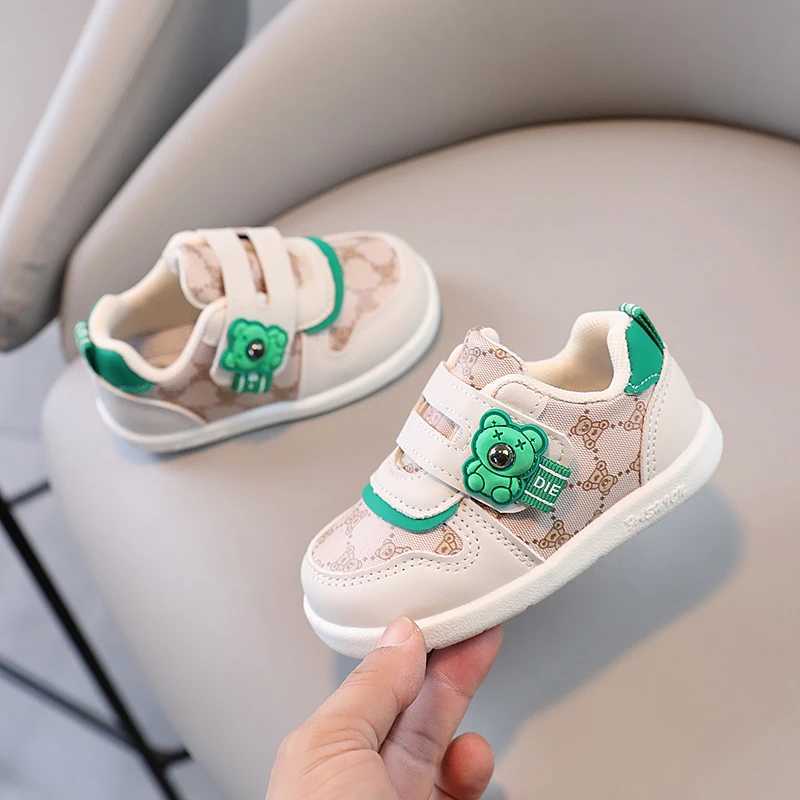 1 pairs Baby Shoes Spring New Baby Soft Sole Versatile kids Walking Shoes Little Bear Girls Sports Shoes Cartoon Casual Shoes C251008