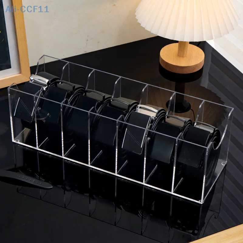 Transparent Acrylic Storage Boxes Desktop Belt Multigrid Organizer Cosmetic Storage Boxes With Dividers C251008
