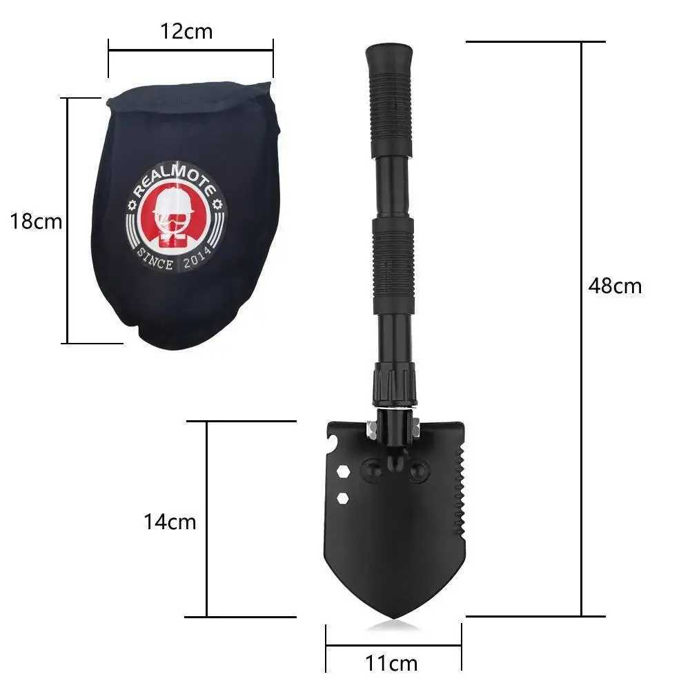 Multifunctional Garden Shovel Hoe Outdoor Folding Camping Spade Portable Weeding Pick Emergency Tool Kit Durable Lightweight Com J251121