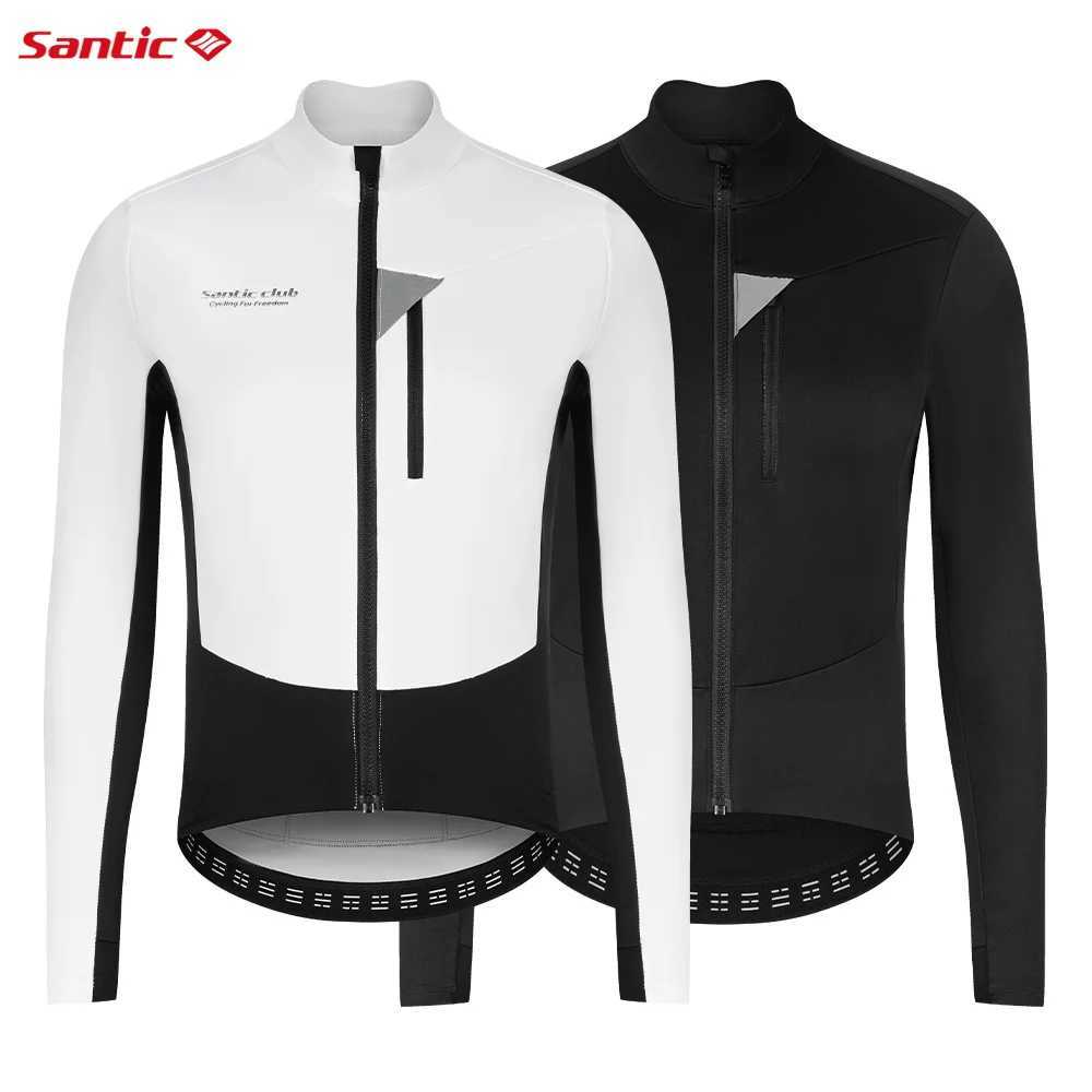 Santic Cycling Jackets AutumnWinter Warm Cycling Jackets 2025 New Road Bike Windproof and Waterproof Cycling Coat TM25C01188 J251008