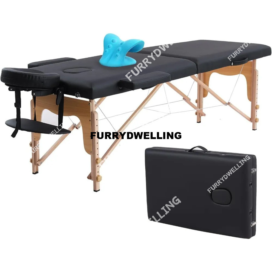 Portable With Neck Stretcher, 84 Inch Adjustable Lash Dwe74 Massage Bed Tattoo Table For Eyelash
