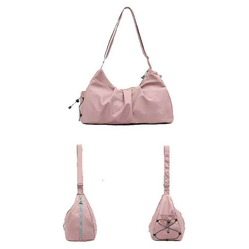 Single shoulder yoga bag nylon large capacity travel bag multifunctional and minimalist fitness bag gym bagT251007