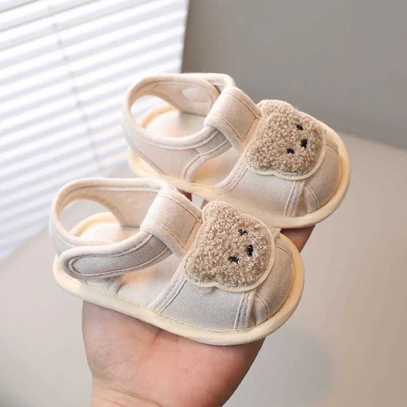 Cute Baby Shoes Cartoon Bear Casual Sandals 018M Boys and Girls First Step Shoes Soft Sole Lightweight C251008
