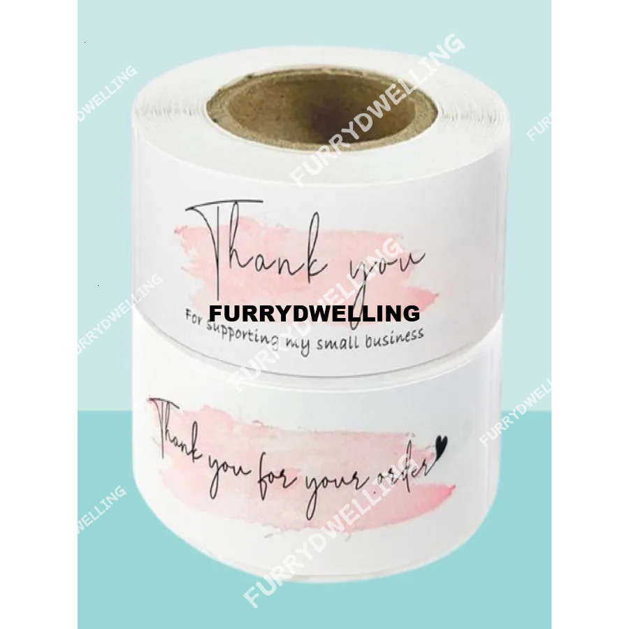 Gift Wrap 120Pc Pink Quotthank You For Your Orderquot Stickers Dwe74 Supporting My Business Package Decoration Seal Labels Stationer1752599