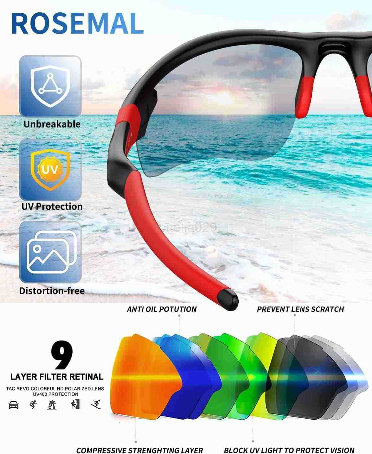 Polarized Sunglasses for Men Women Running Sunglasses Sports Cycling Driving Fishing Baseball TAC UV400 TR90 W251008