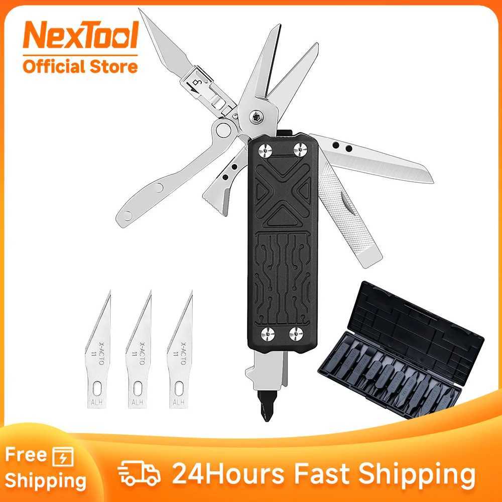 NexTool E1 Pocket Multitool Knife 10In1 Folding Knife Scissors Plier Saw Outdoor Hiking Camping EDC Equipment Folding Multitool J251121