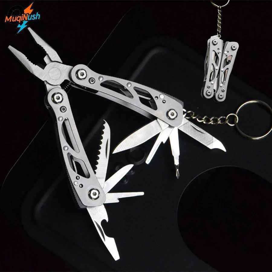 MuqiNush 12 In 1 Multifunctional Folding Tool Pliers Pocket Camping Knives With Bottle Opener Screwdriver For Outdoor Hiking J251121