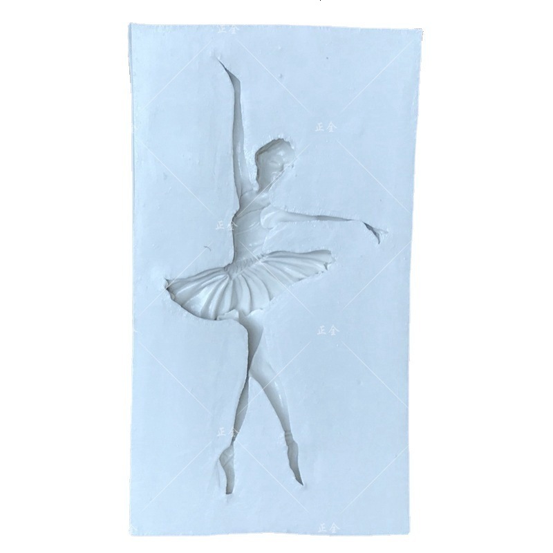 Little Swan Ballet Girl Silicone Fondant Cake Mold Chocolate Mold Soap Mold Baking Tool Decoration