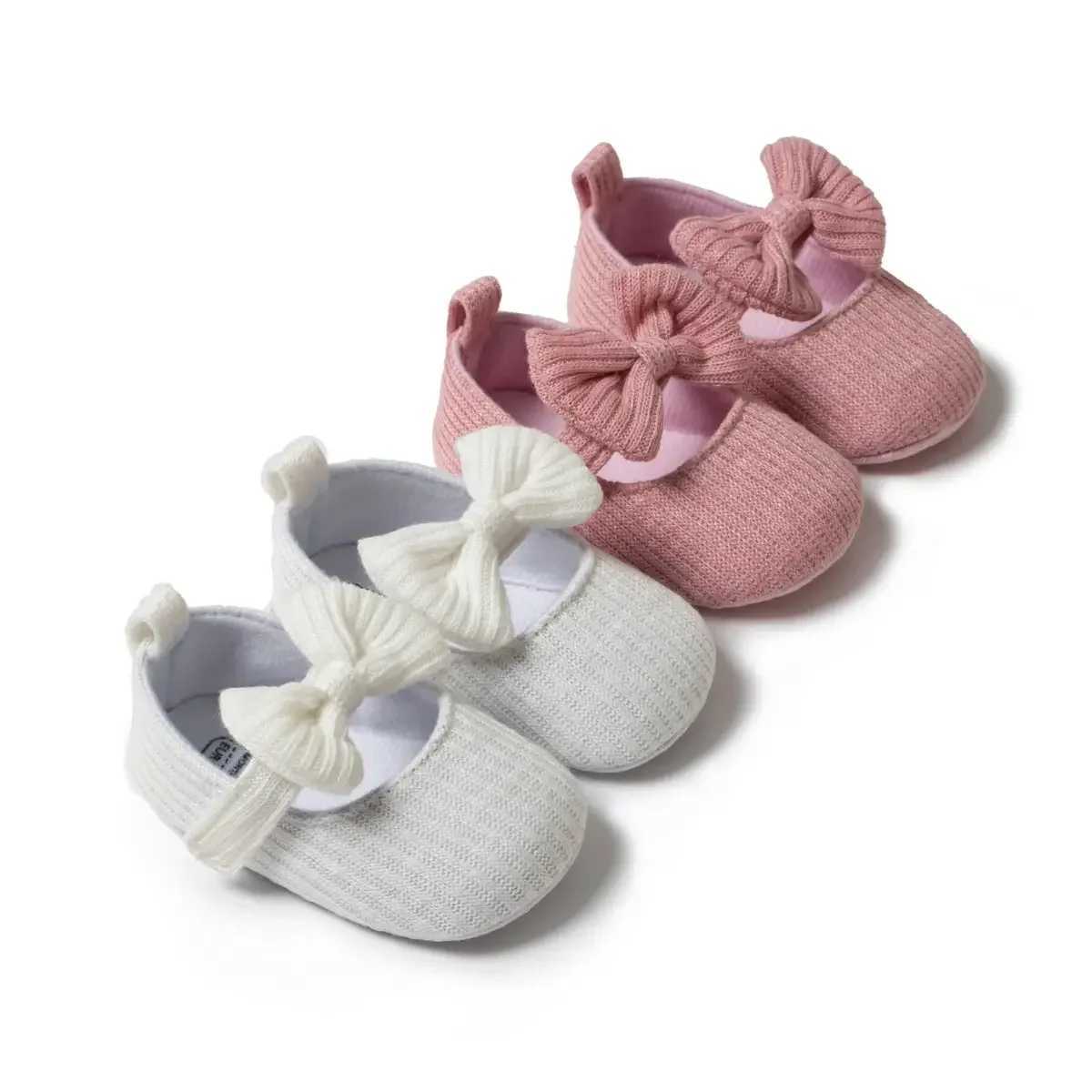 Meckior Spring Autumn Cotton Sole Baby Girl Shoes Newborn Toddler Bow Love First Walkers Antislip Baby Casual Shoes Moccasins C251008
