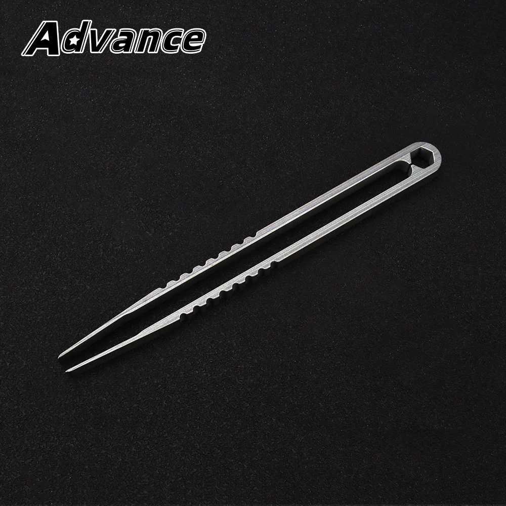 1pc Big Titanium Tweezer Titanium Alloy Clip Portable Nipper EDC Outdoor Tool J251121