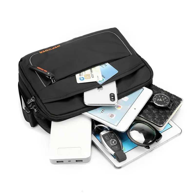 New Unisex Casual Crossbody Hand Bag Versatile Sports Portable Nylon Messenger Bag Large Capacity Mens Shoulder Bags for MenT251007