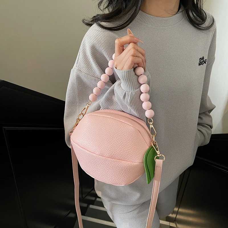 Cute Lemon Fashion Dopamine Style Womens Shoulder Bag Fashion Personality PU Solid Color Crossbody Bag Lightweight Fruit BagT251007