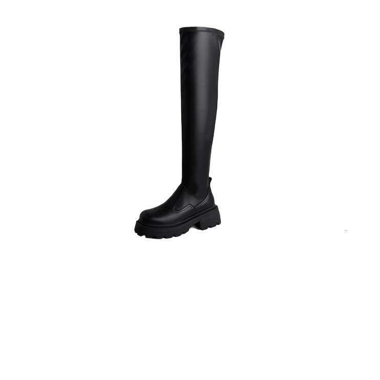 2025 New Niche Elastic Over-the-Knee Women, Large Tube, Slimming Riding Boots, Thick Sole, Non-Slip Long Boots for Women c0