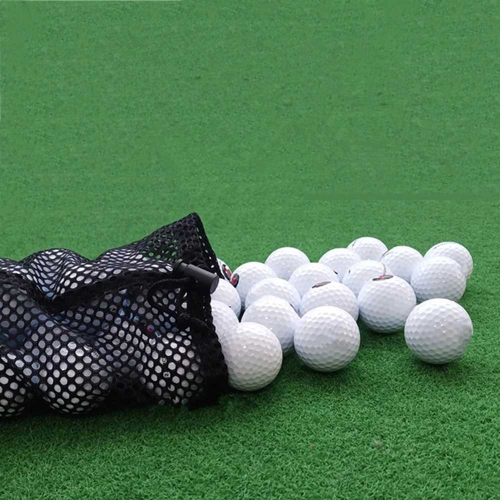 Golf Accessories 163256 Ball Black Sports Mesh Net Nylon Golf Ball Bags Golf Mesh Bag Drawstring Pouch Golf Storege Bag J251008