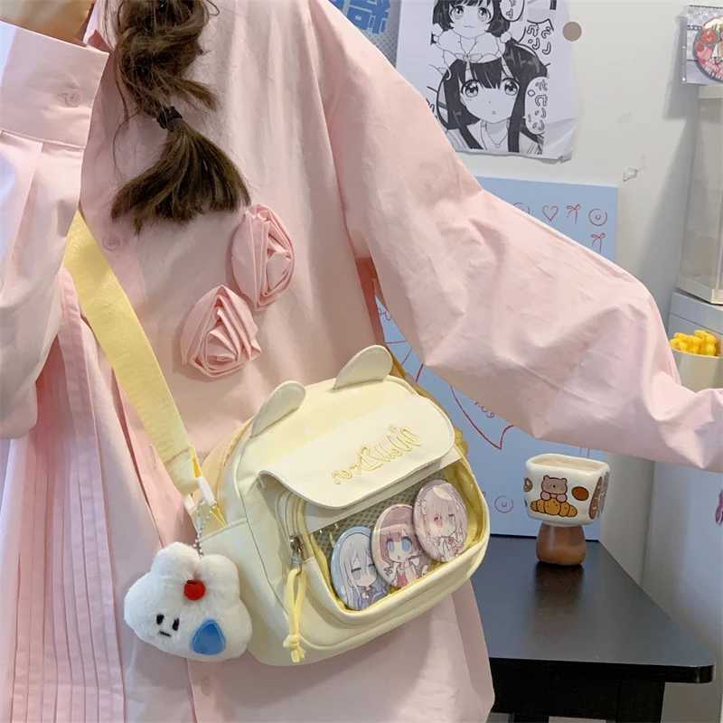 Japanese Style Cute Girl Single Shoulder Armpit Bag 2025 New Casual Lightweight Mobile Phone Crossbody Bag Without Bag InteriorT251007
