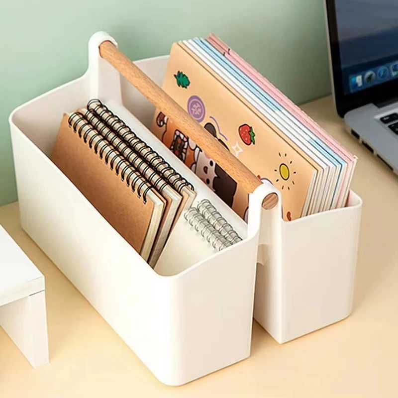 Storage Box Desktop Stationery Cosmetic Storage Holder Large Capacity Sundries Storage Basket School Office Portable Pen Holder C251008