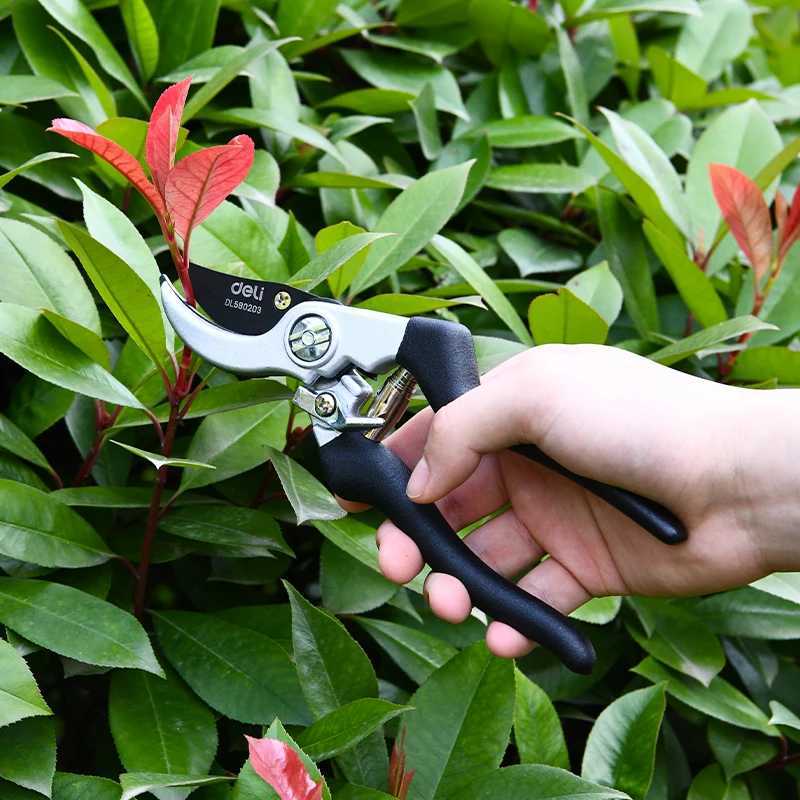 Deli 85 Inch Garden Scissors Professional Sharp Pruning Shears Tree Garden Scissor Flower Tree Cutting Household Grafting J251121