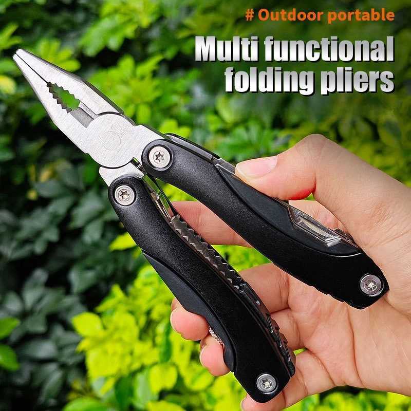 Survival Gear 9in1 Compact Stainless Steel Multitool plier for Camping J251121