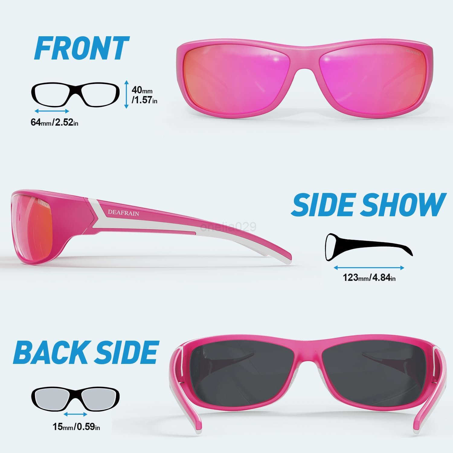 Polarized Sports Sunglasses for Men Women Driving Fishing Cycling Running UV Protection W251008