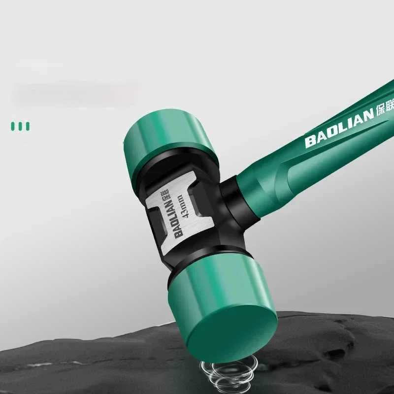 Rubber Hammer Transformable Multifunctional High Resilience Rubber Hammer Antivibration and Nonslip Professional Work Tools J251121