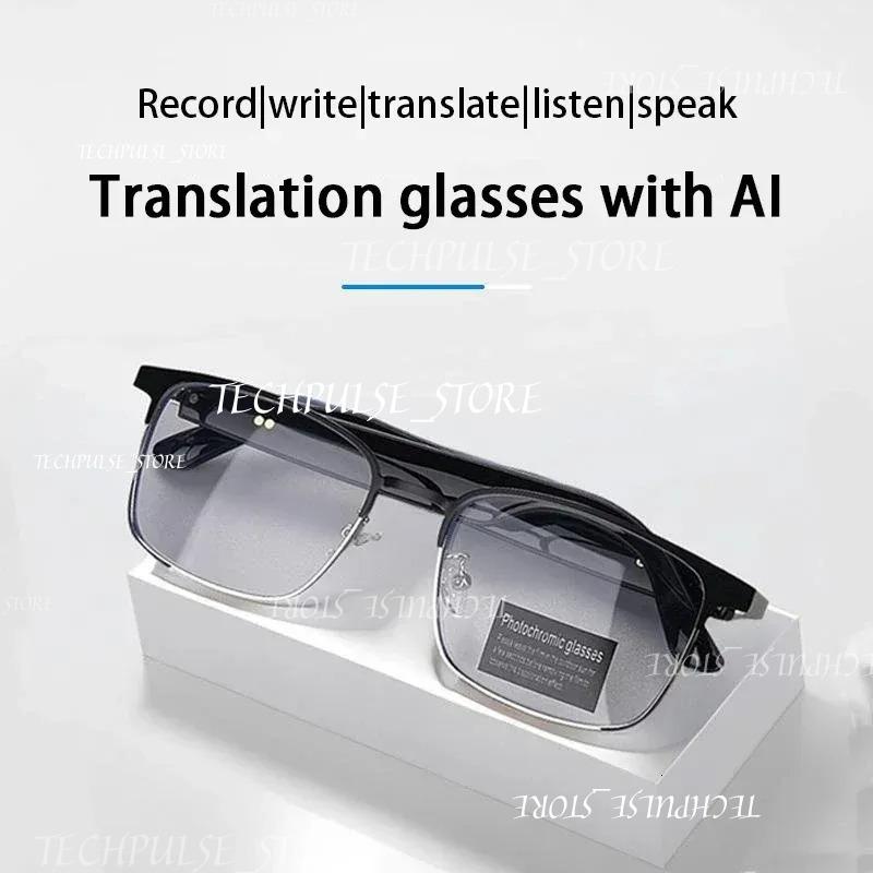Hy-G9 Smart Glasses AI Intelligent Translation 144Languages Real-Time Wireless Bluetooth Headset tech73 For Simultaneous Interpretation