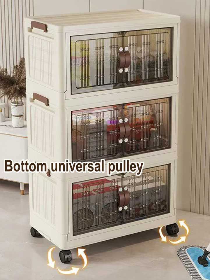 Large Capacity Multifunction Folding Storage Cabinet Dustproof Wardrobe Closet Organizer EasytoInstall Storage Boxes C251008
