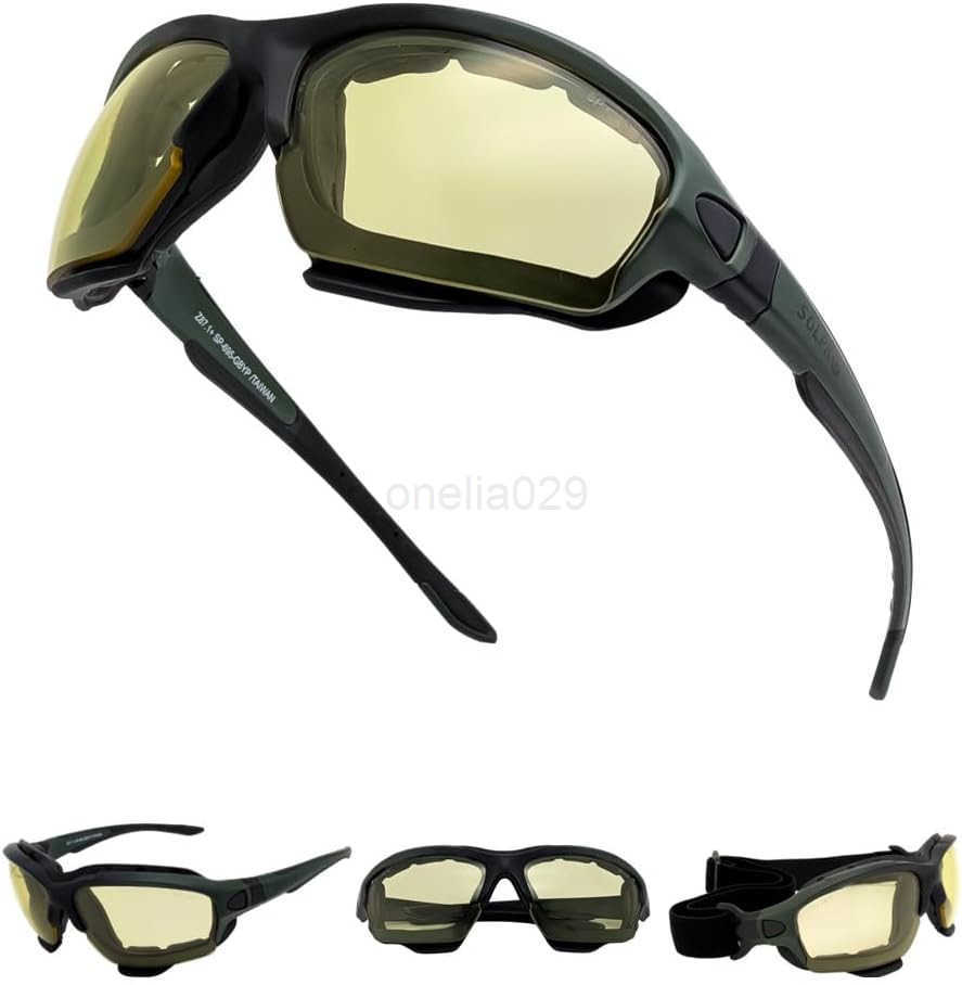 Powersports Glasses Safety Motorcycle Goggle Antifog Wrap around Windproof Hunting Riding MowingMen and Women W251008