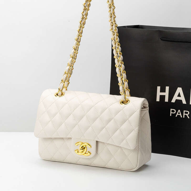 designer bag Luxury bag CF Classic Quilted Versatile Genuine Leather Crossbody Small Chanel Style High-end Texture Women's Bag