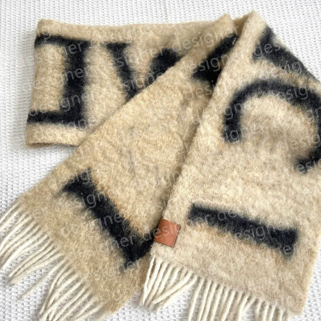 Scarf Designer Scarf Luxury Scarf For Women Classic 100% Wool Knit Cashmere Letters Designers Scarf Winter Christmas Gifts Warm High Quality Scarf