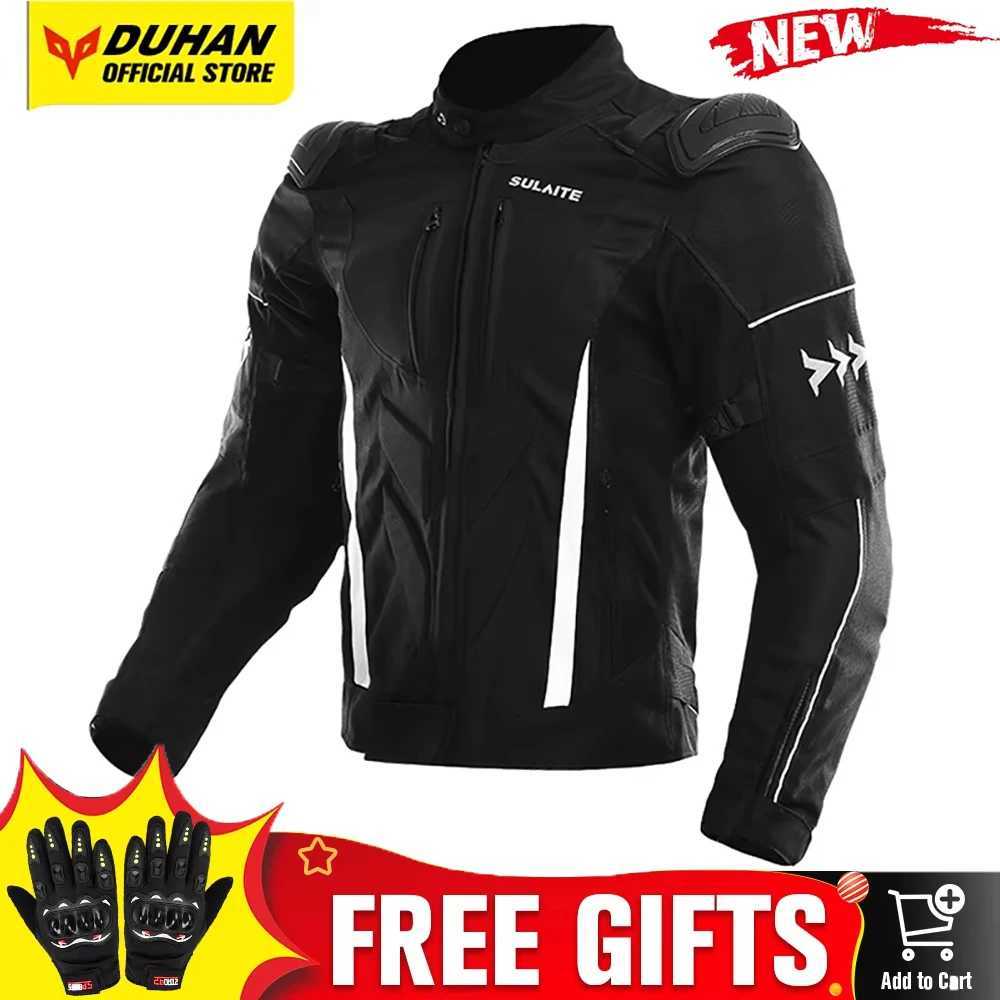 SULAITE Motorcycle Jacket Road Racing Clothing Chaqueta Summer Breathable Motorbike Jacket Men Motorcycle Equipment Gift Gloves J251008