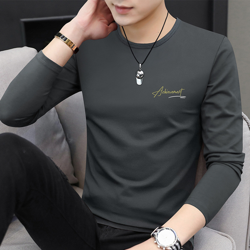 Modal Long Sleeve T-shirt For Men 2025 Spring And Autumn New Designer Shirt Designer Hoodie Slim Fit Base Shirt Thin Polo Versatile Tee Top For Men