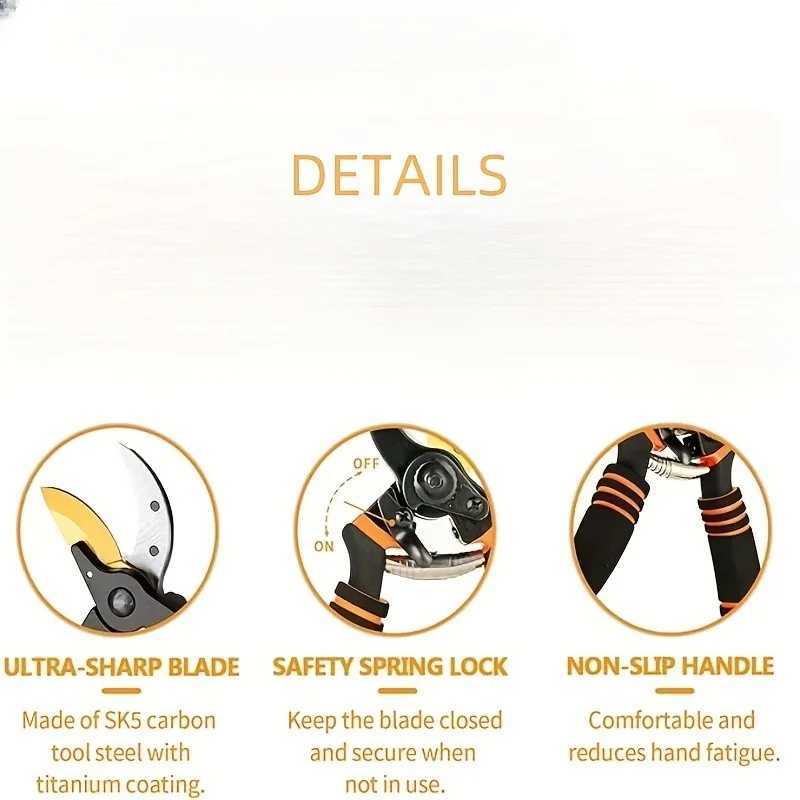 Toughbuilt Pruning Shears Garden Hand Tools Farming Scissors Fruit Picker Garden Pruner Gardening Shears Gardening Tools J251121