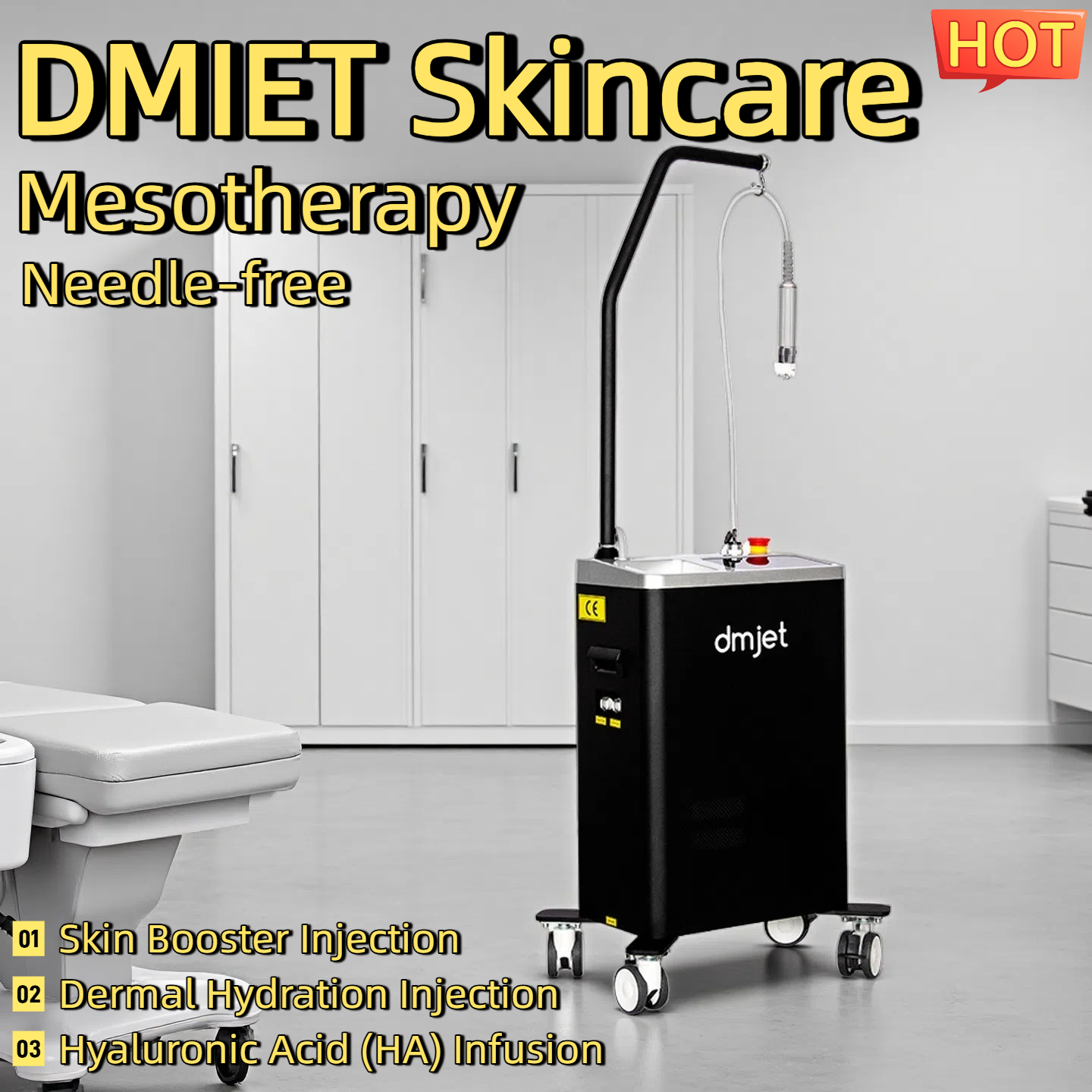 DMjet Jet Peel Hydration Dermal Hydration Injection Skin Booster Injection HydraFacial Mesotherapy Skin Nutrient Infusion Needle-Free Hydrafacial Devi