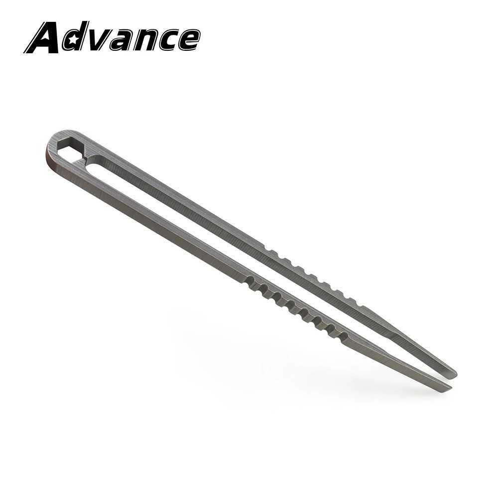 1pc Big Titanium Tweezer Titanium Alloy Clip Portable Nipper EDC Outdoor Tool J251121