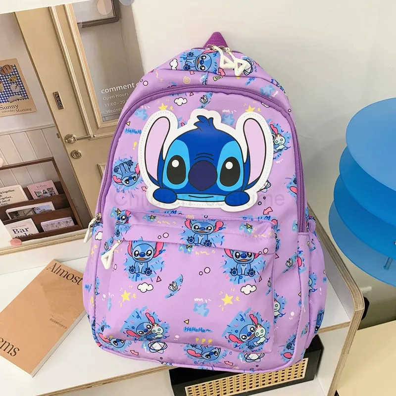 Disney Stitch Leisure Backpack for Elementary School Boys and Girls Junior High School Backpack Outdoor Leisure Travel Backpack Cute H251008