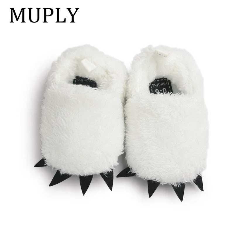 Cute Modeling MUPLYPaw Baby Warm Slippers 2025 Winter Baby Boys Girls Shoes First Walkers Baby Clothing For 018M C251008