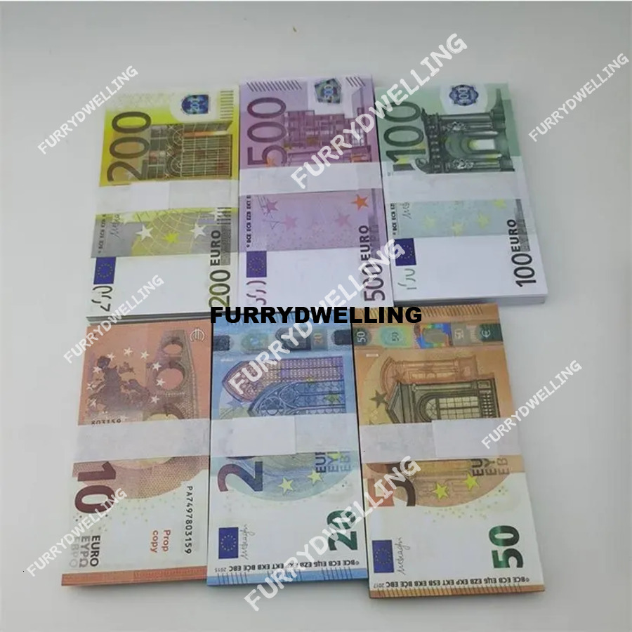 Party Supplies Movie Money Banknote 5 10 20 50 Dollar Euros Realistic Toy Bar Props Copy Dwe74 Currency Faux-Billets 100 PCS Pack