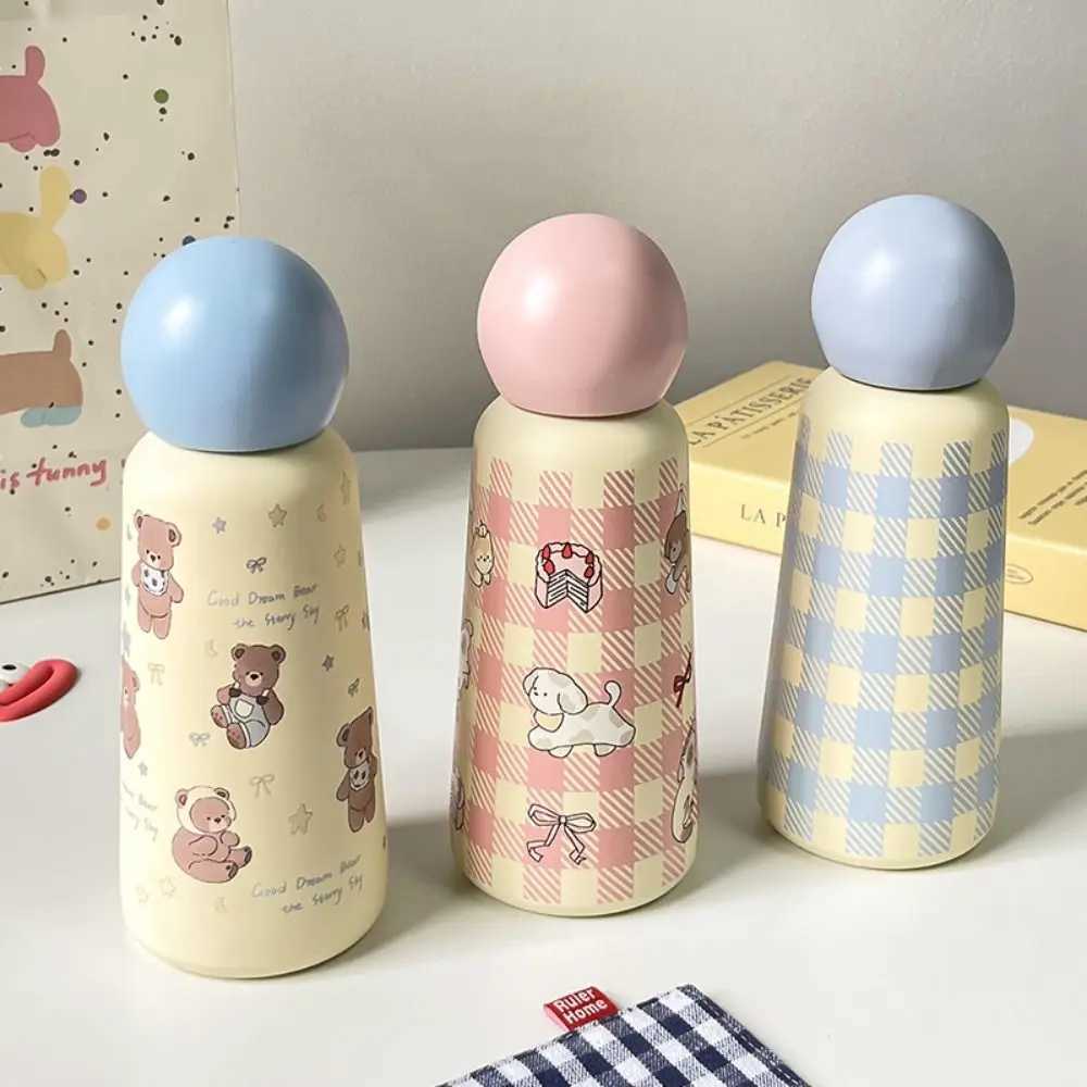 Cute 650ml Thermal Cup Cartoon Pattern Large Capacity Vacuum Cup Leakproof Stainless Steel Coffee Cup Gift C251008