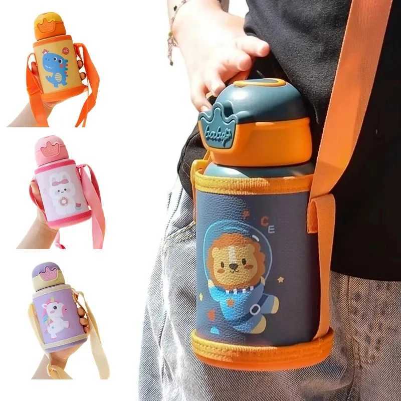 500ml Unicorn Kids Thermos Bottle Cute Childrens Thermal Water Bottle Stainless Steel Thermos Mug For Kids Portable Water Cup C251008