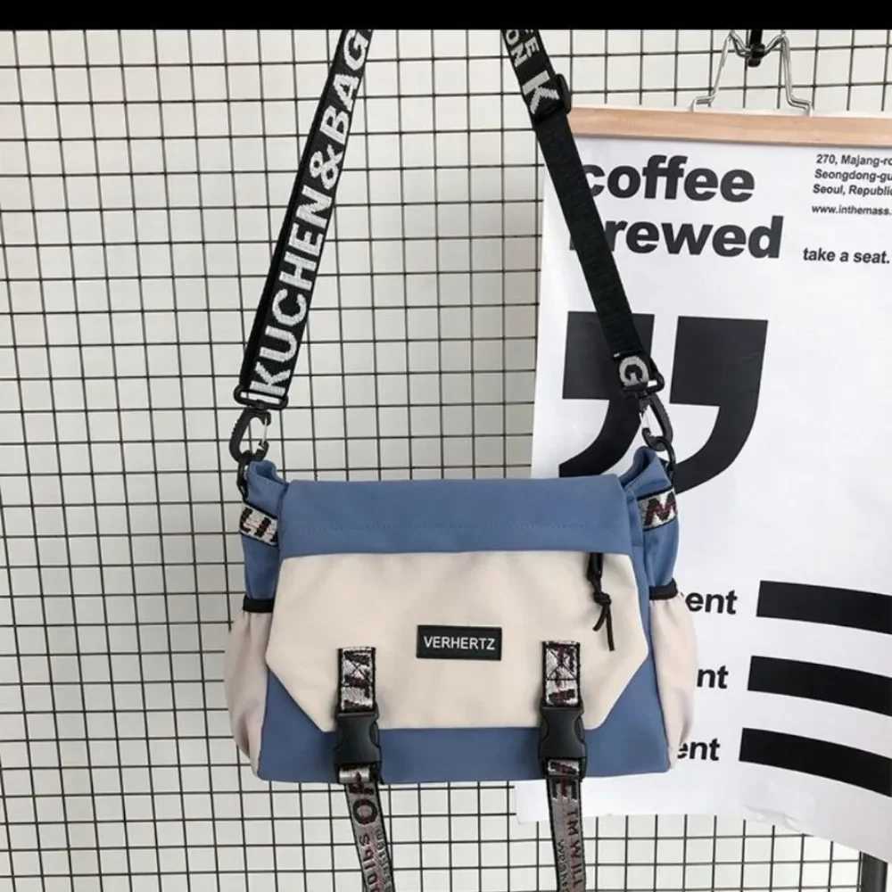 Men Fashion Large Capacity Shoulder Bag Casual Students Crossbody Backpack Nylon Shoulder Bag Large Capacity Crossbody BagsT251007