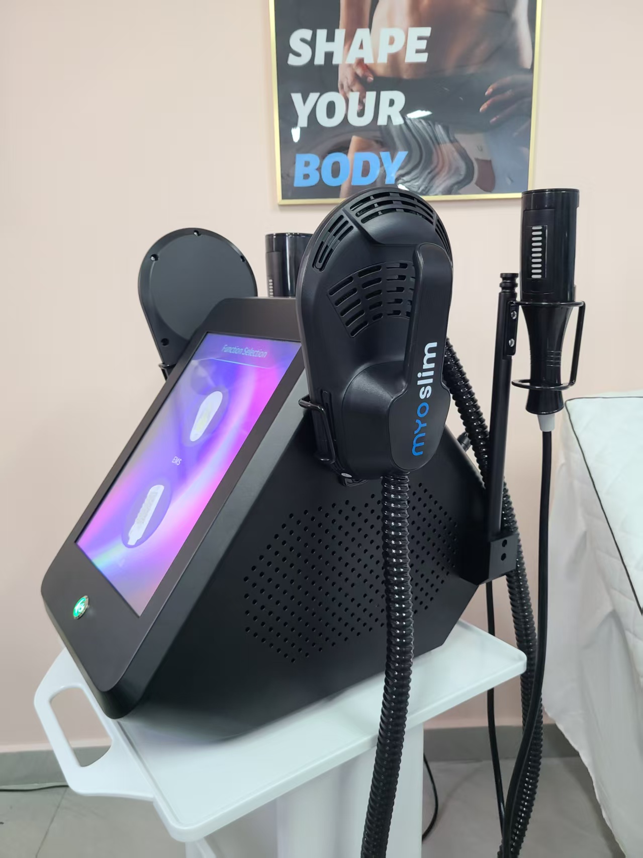 HOT Professional EMS Roller Body Slimming Machine 360° Rotating Fat Burning Weight Loss Skin Lifting Beauty Salon and Spa Sculpting Device