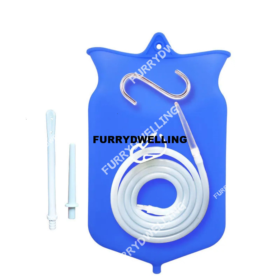 2L Coffee Dwe74 Enema Bag Kit Reusable Silicone Water Colon Cleansing Enteroclysm Detoxified Bowel Bags Vaginal Washing