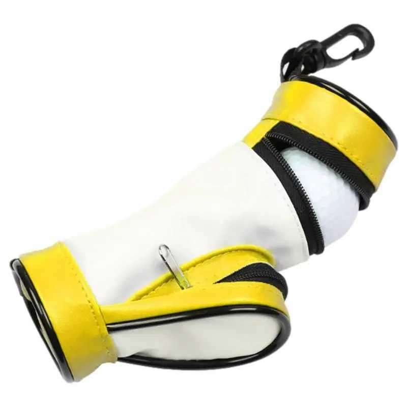 New Outdoor Men And Women Golf Ball Storage Bag High Quality Pu Leather Golf Bag Hold 3 Golf Balls Accessories J251008
