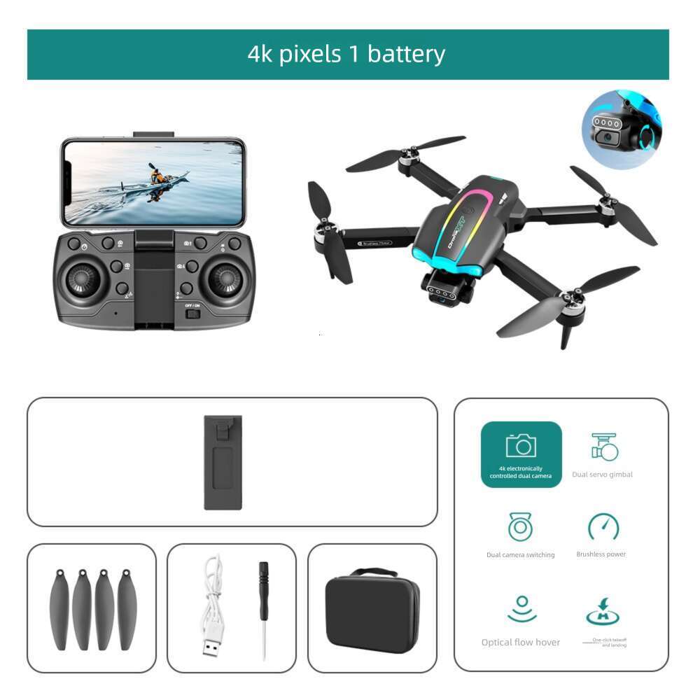 Drone XT HD Two Axis Servo Aerial Remote Control Four Brushless Lighting Aircraft