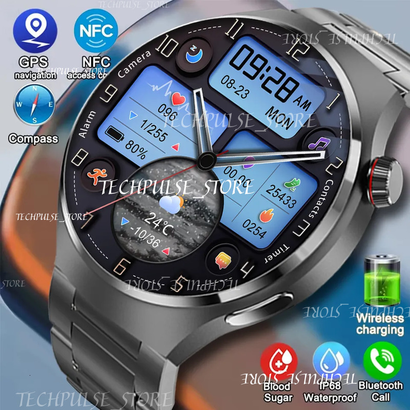 Original For Huawei WATCH Gt4 Pro Smart Watch Women Full Touch Screen Sport Fiess Smartwatch tech73 Up To 2-Week Battery Life Men