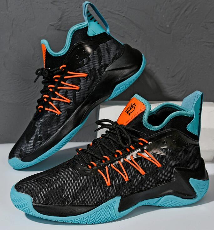 Basketball shoes men's shoes hot selling summer mesh breathable student running shoes soft soled sneakers low cut anti slip sports shoes Z 10.4-4