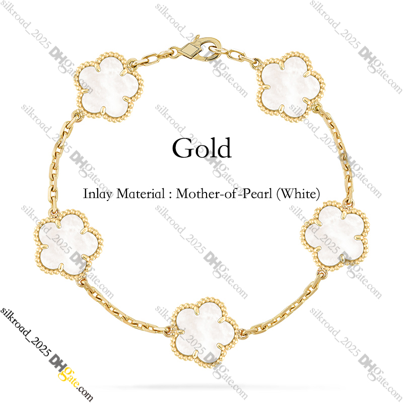 Alhambra Bracelets Clover Bracelets Agate Shell Mother-of-Pearl Jewelry Designer for Women Chain Bracelets Hypoallergenic Jewelry Gift / 21621802