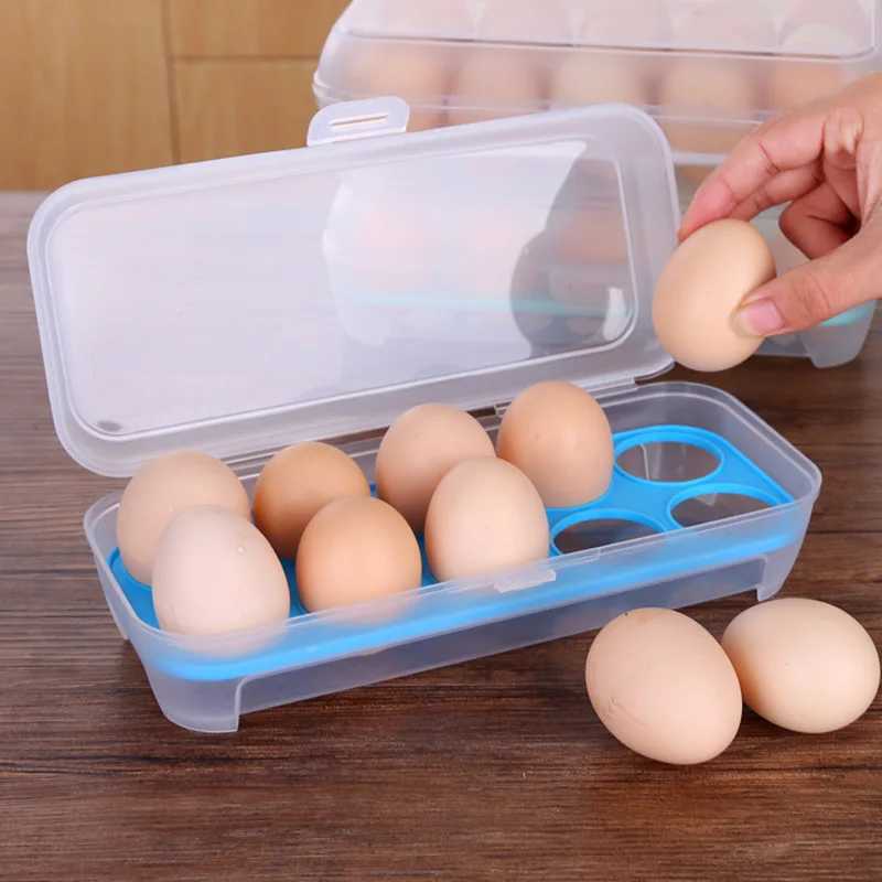 Refrigerator Egg Storage Container Stackable Organizer Space Saving Freshness Keeper Fridge Tray C251008