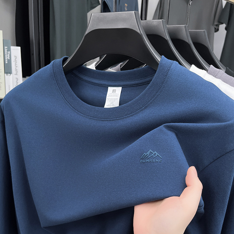 Designer Hoodie Spring Polo And Autumn Pure Cotton Men's Sweatshirt Long Sleeve Casual Versatile Crew Neck T-shirt Men's Designer Shirt Clothing